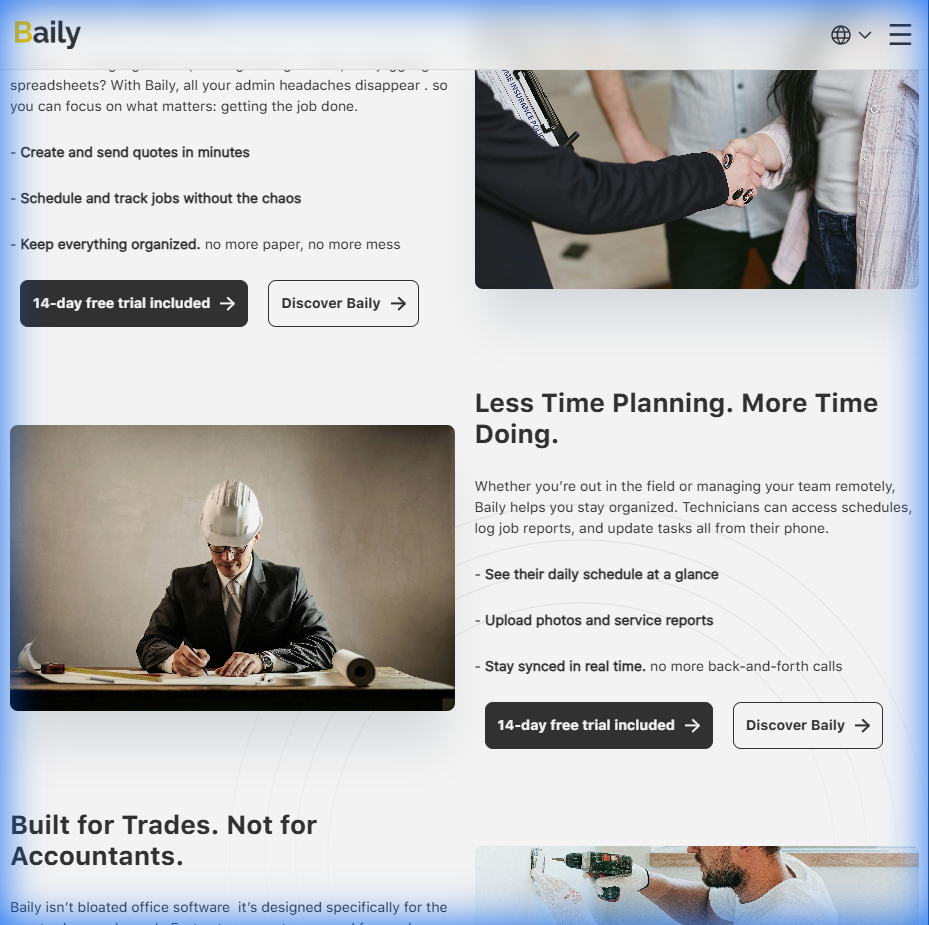 Baily Back Office SaaS